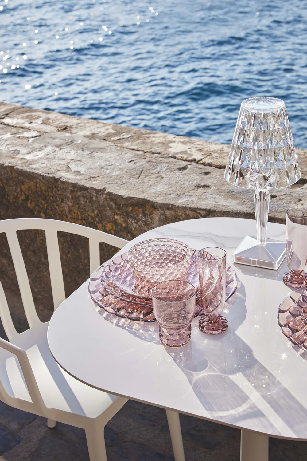 Photo set Kartell JELLIES FAMILY - WATER (4 glasses) LIGHT BLUE KAR01492E4 3
